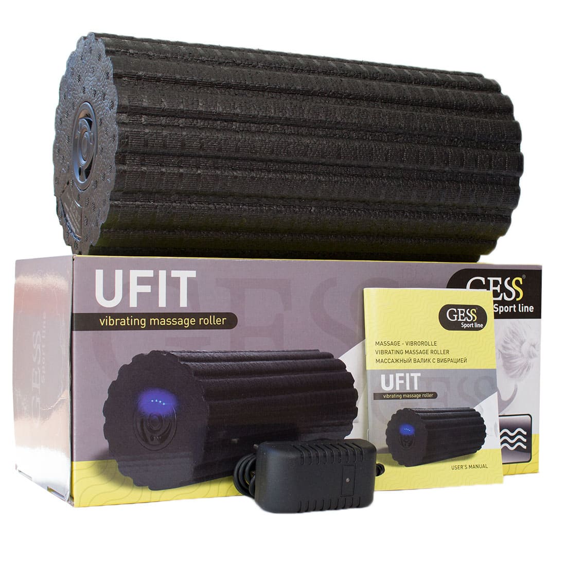 Массажный валик для спины и тела Ufit GESS-095, 4 режима, автоотключение купить в OrtoMir24